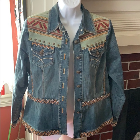 Retro Jean Jacket Sz M, VGUC - Picture 1 of 4